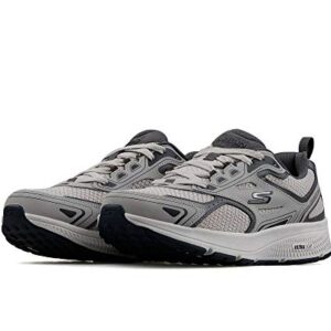 Skechers mens Go Run Consistent - Performance Running & Walking Shoe Sneaker, Grey/Navy, 10.5 X-Wide US