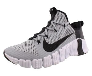 nike free metcon 3 unisex shoes size 13, color: wolf grey/black/white