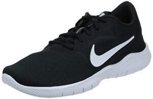 nike men's flex experience run shoe, black/white-dark smoke grey, 9 regular us