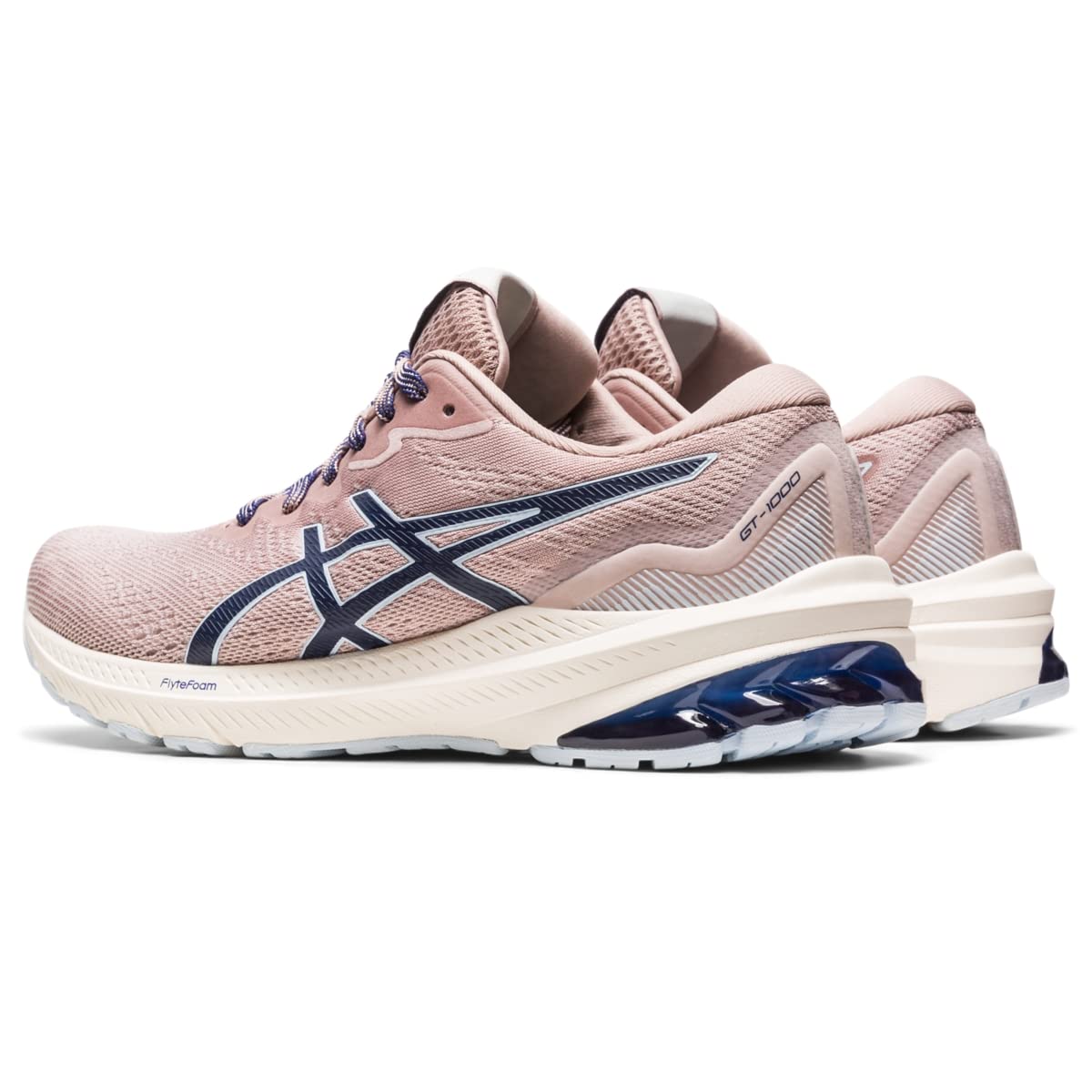 ASICS Women's GT-1000 11 Running Shoes, 7, MINERAL BEIGE/FAWN