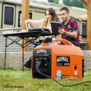 GENMAX Portable Generator，1200W Ultra-Quiet Gas Engine, EPA Compliant, Eco-Mode Feature, Ultra Lightweight for Backup Home Use & Camping (GM1200i)