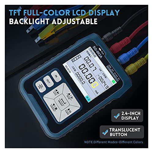 LONNYS SG-003A LCD Signal Generator Adjustable 0-10V 4-20mA Current Voltage Process Controlling Transmitter Calibrator