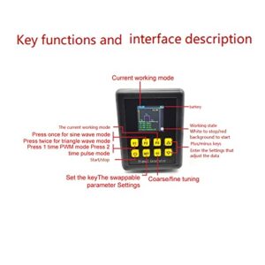 LONNYS Signal Generator Pulse Signal Source Sine and Trianglar Waves Modes Adjustment Current Voltage Adjustable Device