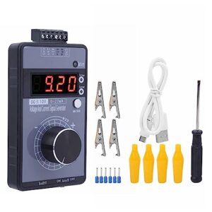 digital voltage current generator, hand held portable analog simulator with 3 power supply modes, short circuit