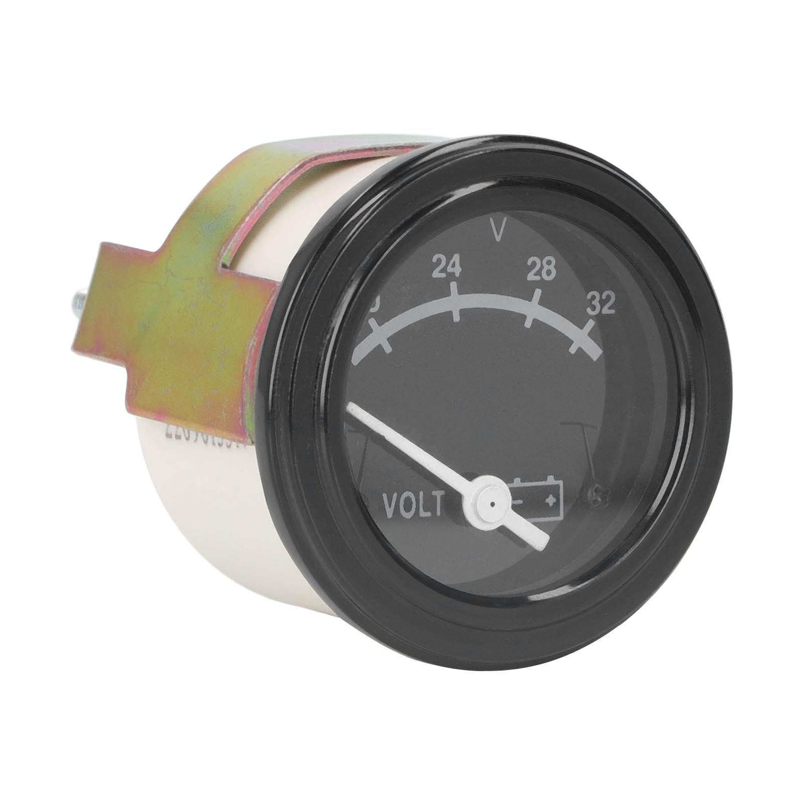 Diesel Generator Voltmeter, Car Voltage Gauge Round Panel Voltmeter 3015235 Transparent Cover Waterproof Voltage Gauge for 12V 24V