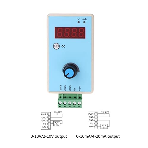 LONNYS Accurate Adjustable Digital Signal Generator for Current Voltage 0-10V / 2-10V 0-20mA / 4-20mA Signal Sources Outputs