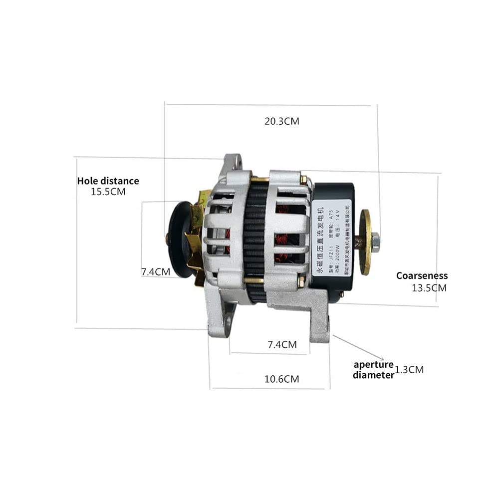 2000W 14/28V Permanent Magnet Generator DC Brushless Constant Voltage Generator High Power Charging Generator Set Permanent Magnet DC Generator