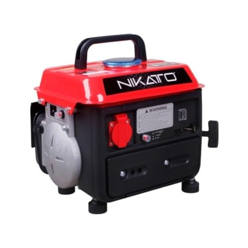 NIKATTO Portable Gasoline Generator, Output Max 800 W, 900 Surge Watts, Voltage 120 V, Recoil System. (USA STOCK)