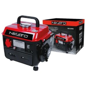 NIKATTO Portable Gasoline Generator, Output Max 800 W, 900 Surge Watts, Voltage 120 V, Recoil System. (USA STOCK)