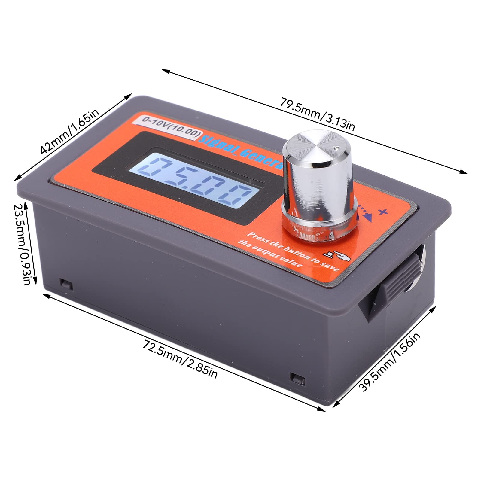 Hilitand High Accuracy Adjustable Voltage Generator with Encoder Adjustment, LCD Display, and ABS Shell for DC 0-10V Output Adjustment