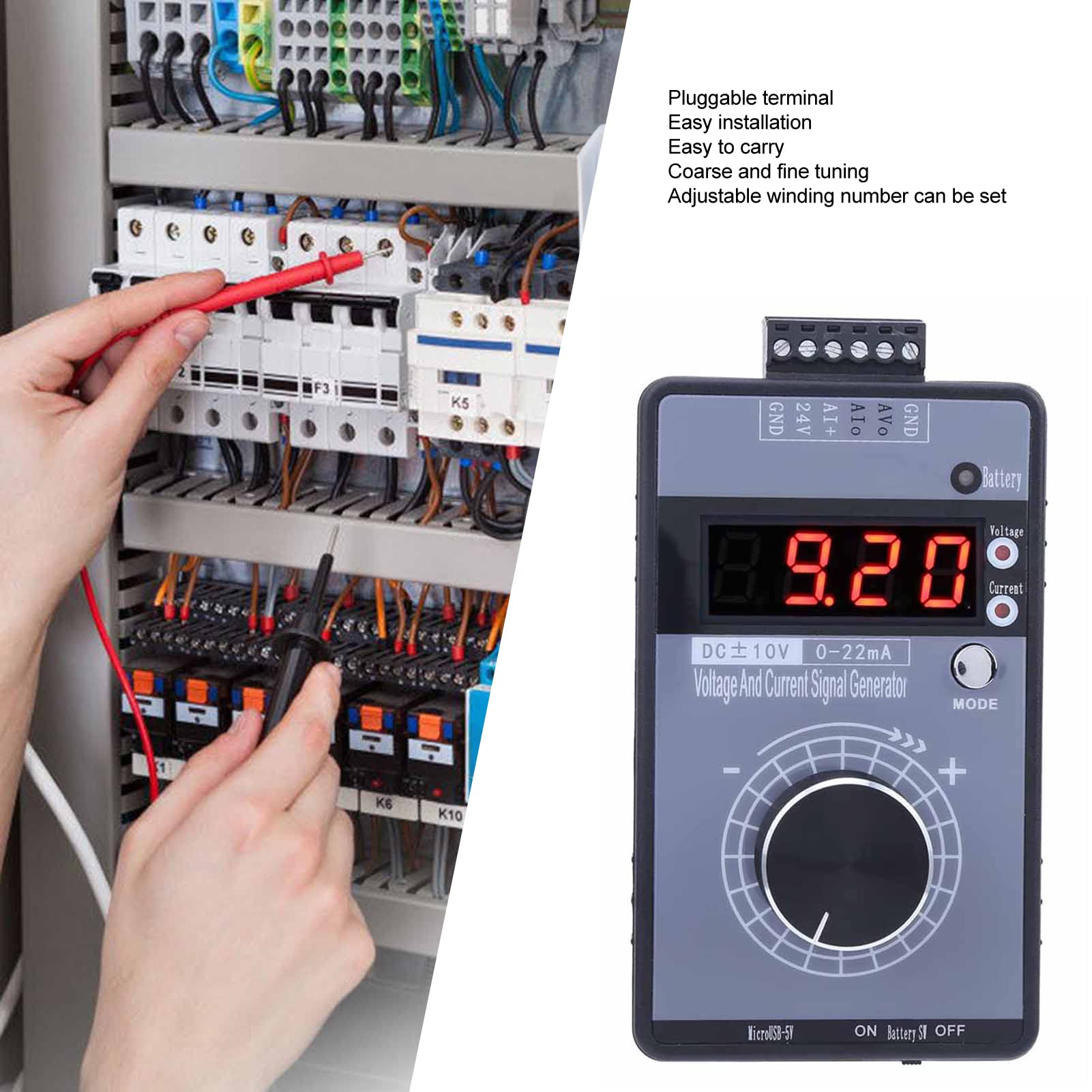 Current Voltage Generator DC0 to 10V 0 to 22mA Current Simulation Debugging