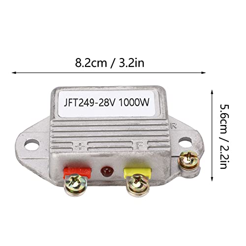 Generator Voltage Electronic Regulator, 28V 1000W Automotive Electronic Regulator Aluminum Alloy Intelligent Voltage Regulator for Generator Regulator Charger