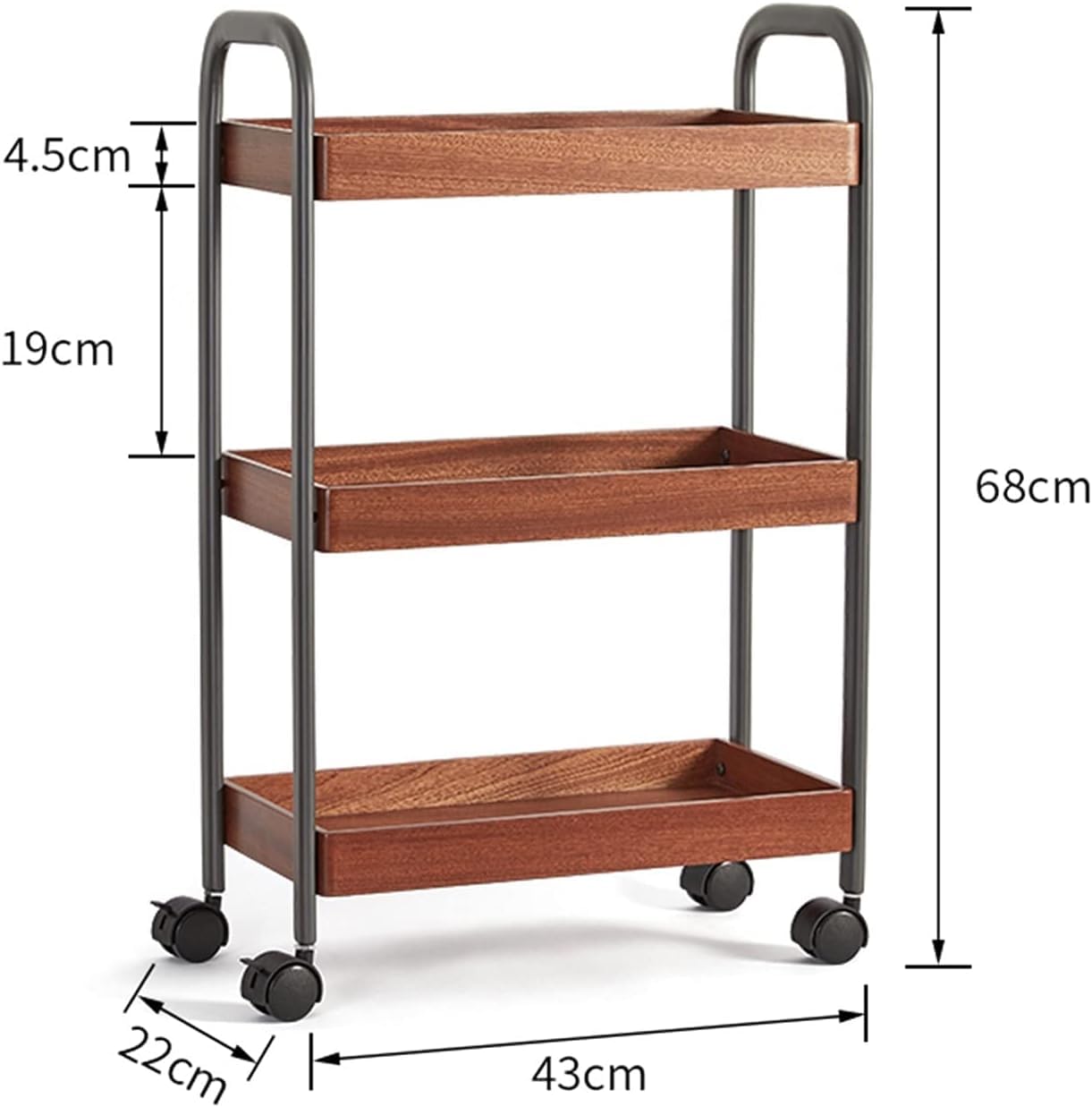 OXOAMP Storage Shelves Rack for Kitchen Shelving Unit Storage Cart Shelving Unit Organizer Out Storage ​Rolling Utility Cart Tower ​Rack