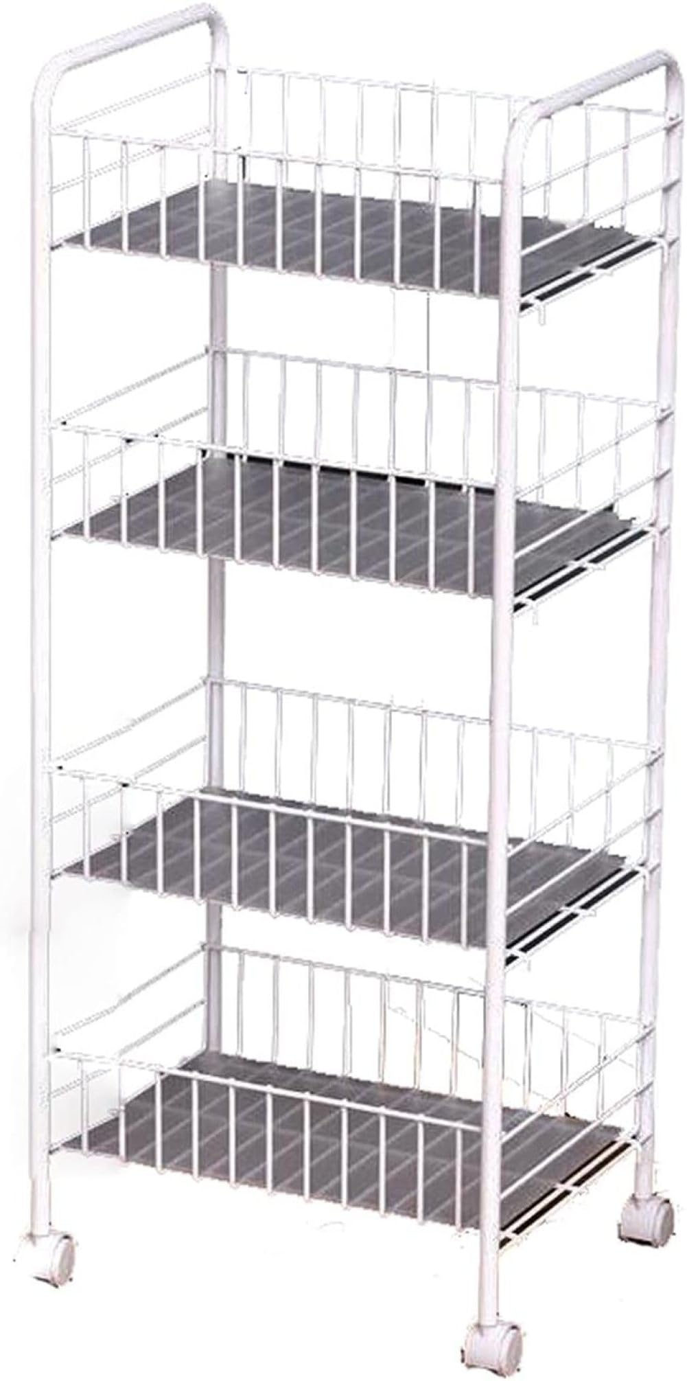 OXOAMP Storage Shelves Rack for Kitchen Storage Cart Storage Organizer with Rolling Wheels Storage Cart Shelves for Kitchen Shelving Unit