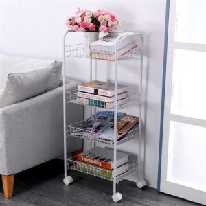 OXOAMP Storage Shelves Rack for Kitchen Storage Cart Storage Organizer with Rolling Wheels Storage Cart Shelves for Kitchen Shelving Unit