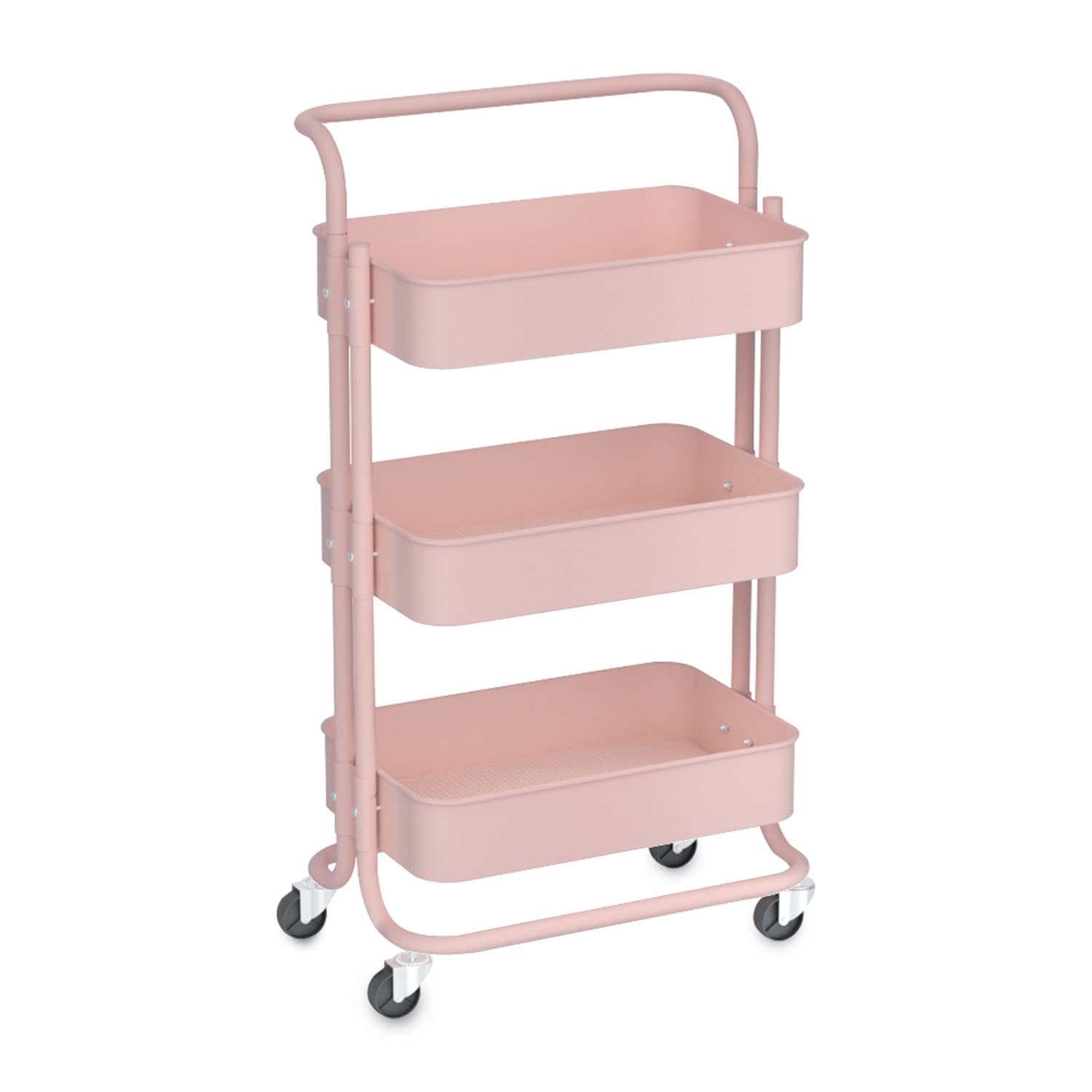 Cart, Utility Cart, 3 Tier Rolling Cart, Storage Cart, Utility Carts with Wheels, Book Cart, Craft Cart, Lash Cart, Nail Cart, Rolling Storage Cart, Pink Rolling Cart Organizer, Art Cart, Diaper Cart