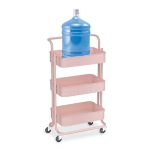 Cart, Utility Cart, 3 Tier Rolling Cart, Storage Cart, Utility Carts with Wheels, Book Cart, Craft Cart, Lash Cart, Nail Cart, Rolling Storage Cart, Pink Rolling Cart Organizer, Art Cart, Diaper Cart