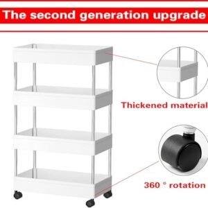 OXOAMP Storage Shelves Rack for Kitchen Storage Shelving Storage Cart Rolling Wheels Kitchen Bathroom Organizer Household Rack Mobile Shelf