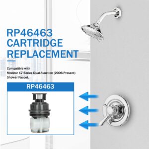 RP46463 Cartridge Replacement Kit,Compatible with Monitor 17 Series Showers (2006 - present),including the RP46463 Cartridge,Valve Seat,and Spring Adapter