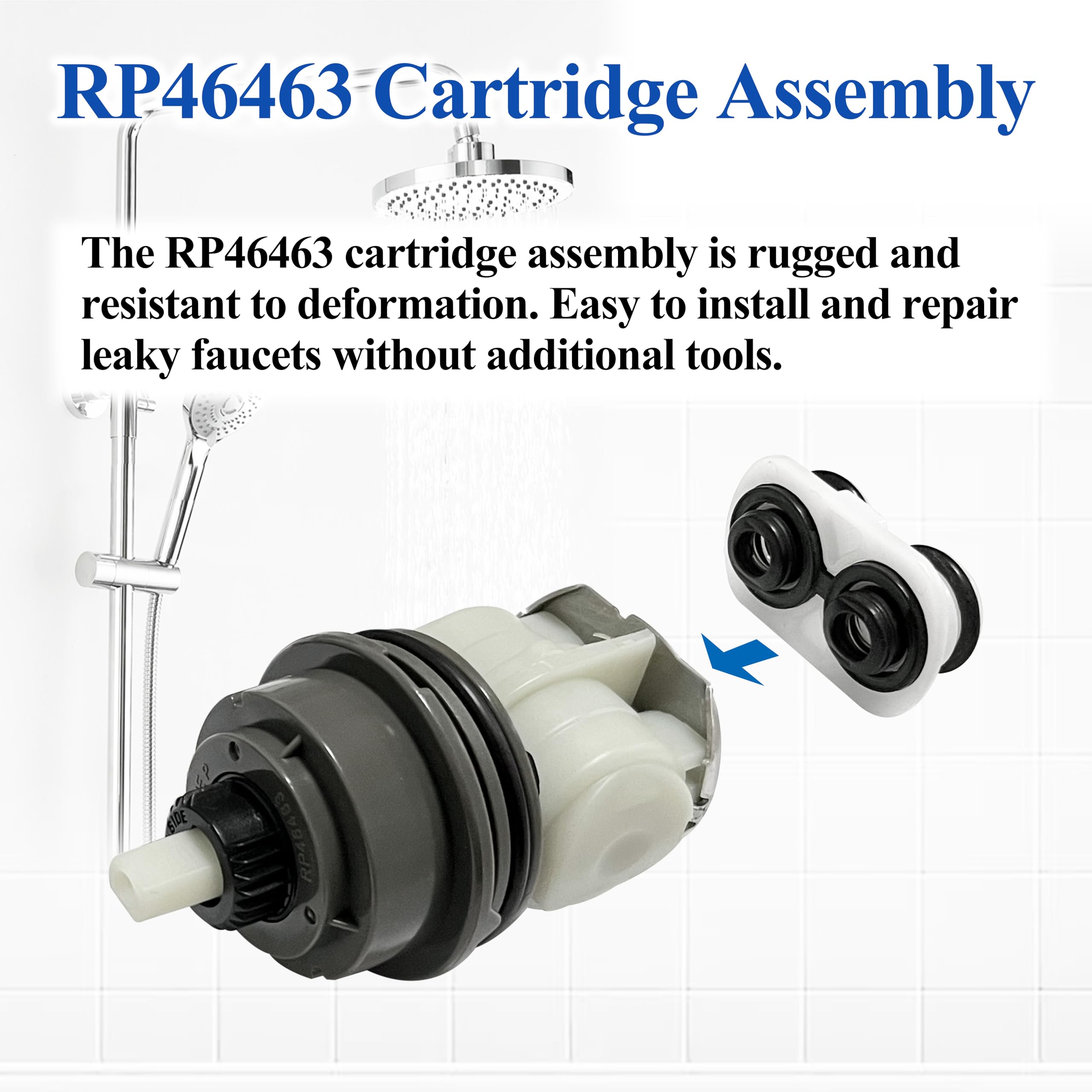 Cartridge Assembly RP46463 Compatible with Delta Monitor 17 Series（2006-Present）Shower Faucet (Pack of 2)