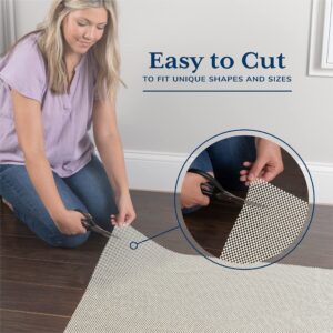 Veken Rug Gripper Pad for Hardwood Floors, Non Slip Thick Area Rug Pads for Tile Floor, Under 2x3 Carpet Anti Skid Mat, Keep Your Rug Safe in Place