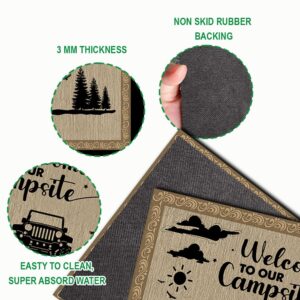 Personalized Making Memories One Campsite At A Time Doormat 16x24 inches, Outdoor Camping Door Mat, Rv Welcome Mat Personalized, Camping Door Mats Outside, Camper Door Mat, Custom Text & Family Name