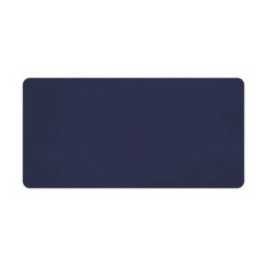 large mouse pads navy blue and white desk mat gaming mousepad non slip rubber mouse mat for desk keyboard, wireless mouse, office computer 12" x 24"