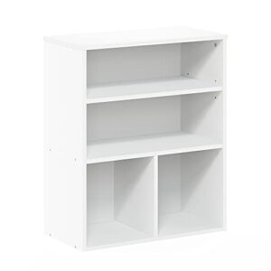 Furinno Pasir 3 Tier Display Bookcase, White