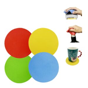 jar opener kit, 5 in 1 multi function can opener, 4 in 1 bottle opener with non slip rubber jar gripper pad for arthritis weak hands