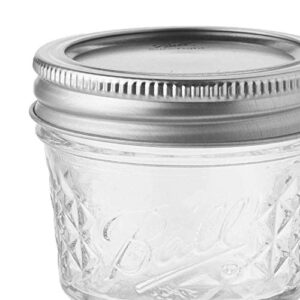 Ball Mason 4oz Quilted Jelly Jars with Lids and Bands, Set of 2