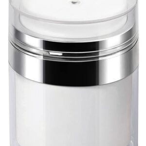 Airless Pump Jar - 0.5 Oz Air Pump Container for Cream, Pump Moisturizer Drunk Elephant Container, Empty Cream Subpackage Jar Vacuum Bottle Dispenser for Skincare Makeup Lotion