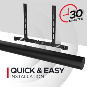 Soundbass Arc TV Mount, Black, Compatible with Sonos Arc Mounting Bracket for TV, Full Hardware Kit Included, Arc Soundbar, Designed in The UK