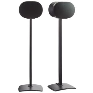 sanus wireless speaker stands for sonos era 300™ (black) - pair, perfect stand setup for easy and secure mounting of new sonos era 300™ speakers - osse32-b2