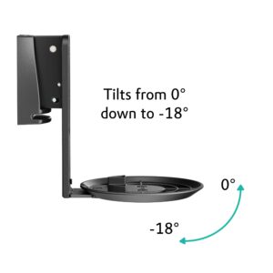 ynVISION.DESIGN Adjustable Wall Mount Compatible with Sonos ERA 100 Speaker - Black 2 Pack