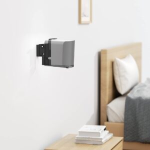 WALI Speaker Wall Mount Brackets for SONOS Play 5 Gen2 (2 Pack, Black)