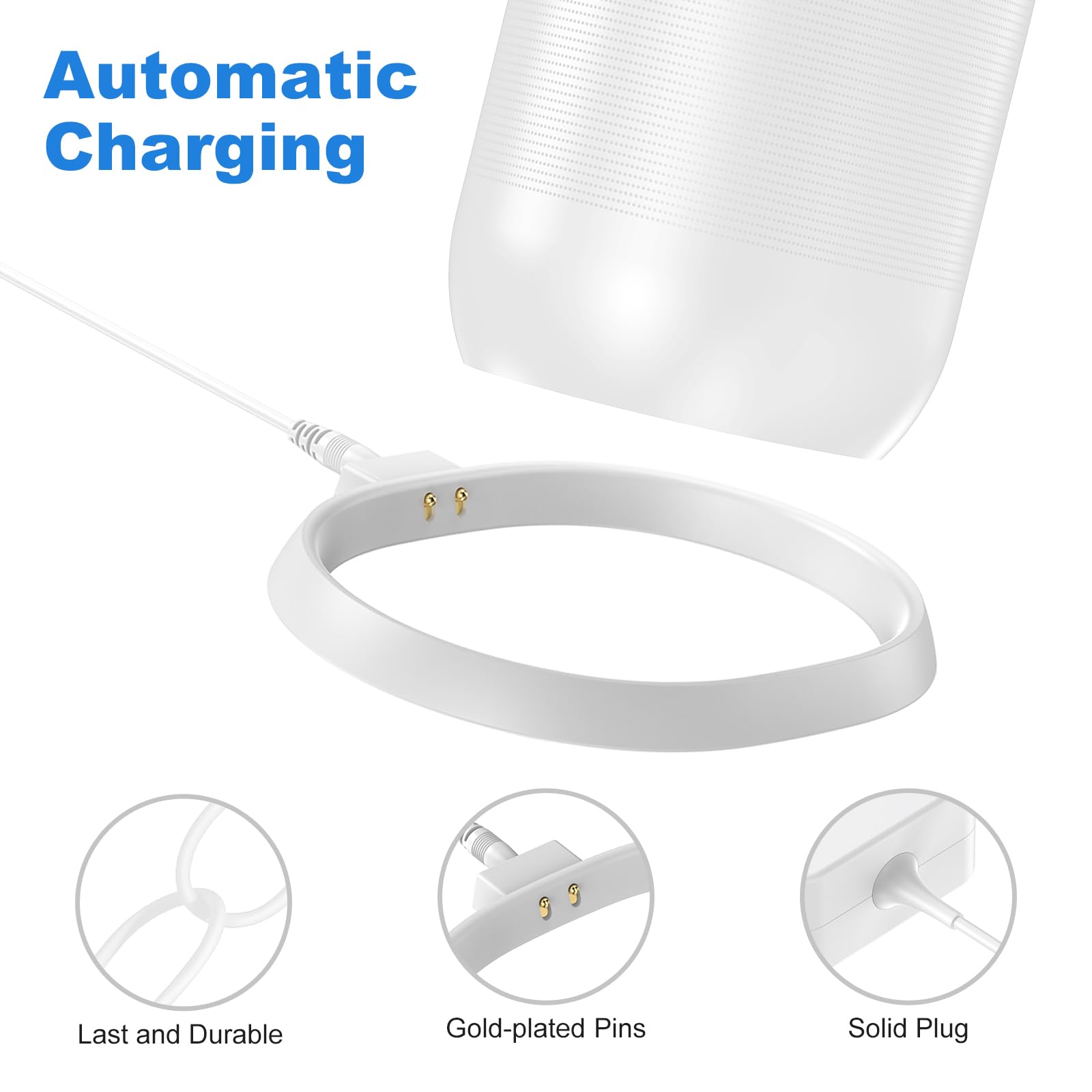 Soarking Charging base for Sonos Move Gen 2nd and 1st with 45W Adapter(White)