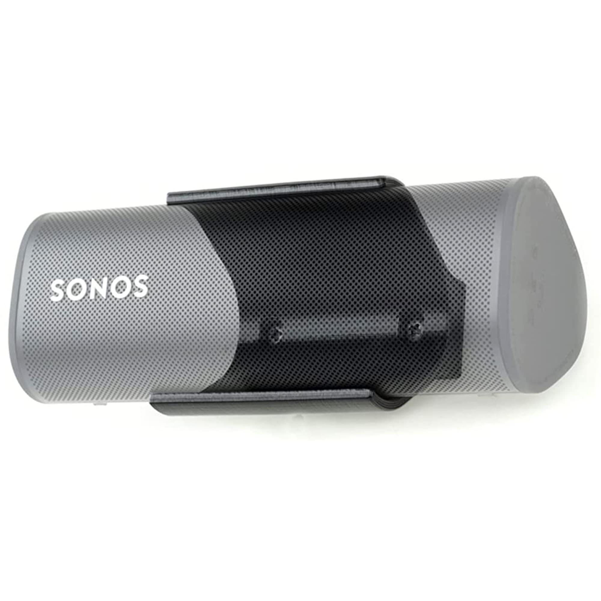 Spartan Mounts Black Sonos Roam Wall Mount - for SONOS ROAM Bluetooth Speaker, Low Profile, Home, Office, Garage, Dorm, Patio, Auto, RV, Boat, Mount Anywhere Design, Black