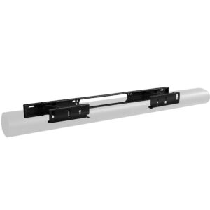 sanus extendable soundbar wall mount designed for sonos arc sound bar - low profile & audio enhancing design for dolby atmos -ossawm1-b2