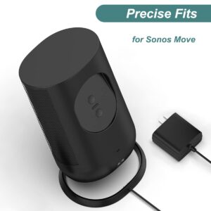 Kissmart Charger Base for Sonos Move, Replacement Charging Dock Station Adapter for Sonos Move Smart Speaker