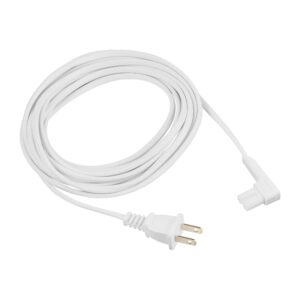 Vebner 16-Foot Power Cord Compatible with Sonos One, Sonos One SL, Sonos Play-1 Speakers - Power Plug Cable (Extra Long, White)