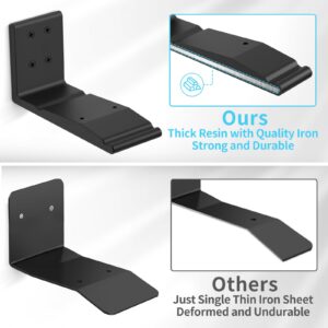 Heavy-Duty Metal Speaker Mount for Sonos Era 300 Wall Mount Bracket - Space Saving Speaker Wall Mount Shelf Compatible with Sonos Era 300 Mount for Better Sound, 2 Pack, Black