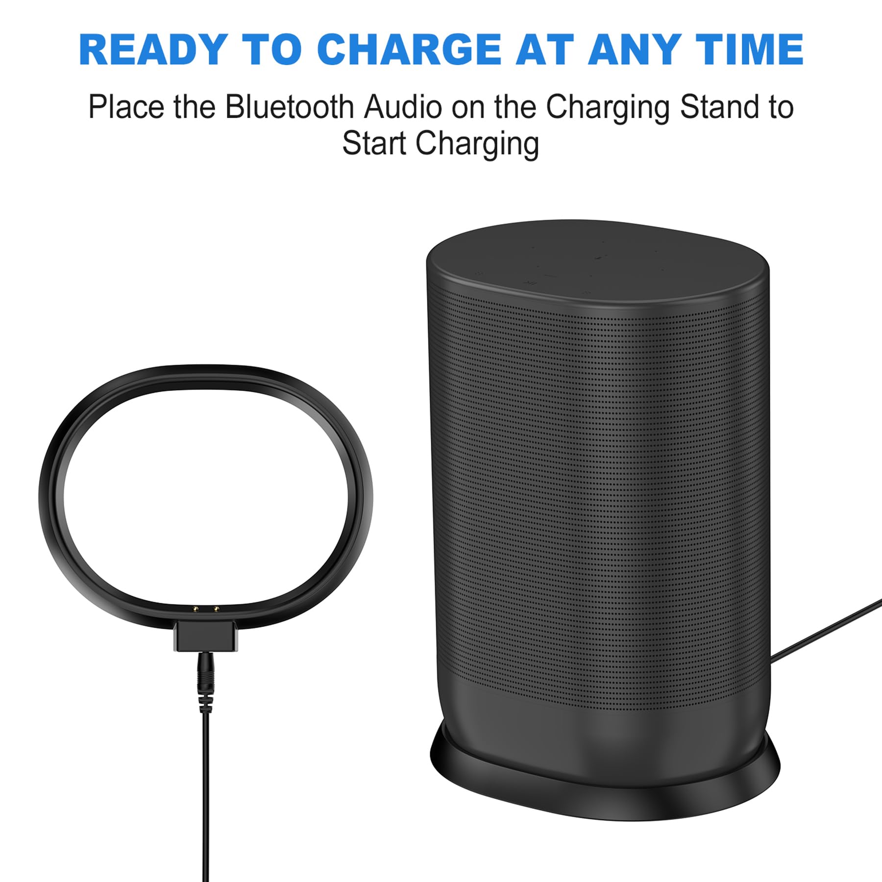 Soarking Charging base for Sonos Move Gen 2nd and 1st with 45W Adapter(Black)