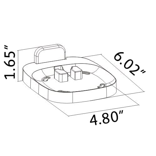 ynVISION.DESIGN Fixed Wall Mount Compatible with Sonos One, One SL, Play:1 Speaker (2 PACK)