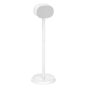 heavy-duty speaker stand for sonos era 300 stand with cable management floor speaker stands for sonos era 300 speaker stand for easy and secure mounting, white