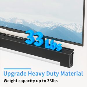 Upgrade Height & Depth Adjustable Soundbar TV Mount for Sonos Playbar Mount Under or above TV, Black Soundbar Mount for Sonos Playbar TV Mount with Hardware Kits Easy to Install