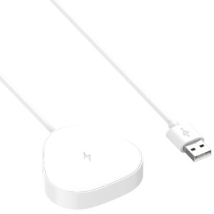 charger dock compatible with sonos roam/roam sl, portable magnetic speaker charging station usb cable cord replacement for sonos roam charger (white)