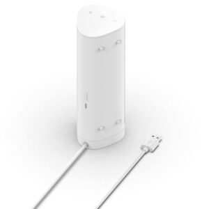 Charger Dock Compatible with Sonos Roam/Roam SL, Portable Magnetic Speaker Charging Station USB Cable Cord Replacement for Sonos Roam Charger (White)