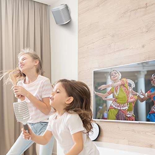 ONE, ONE SL, Play:1 Wall Mount Bracket - White - Compatible with SONOS ONE, ONESL & Play:1