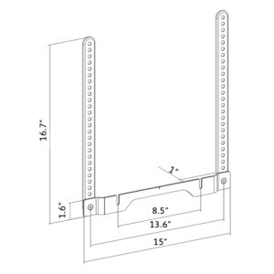 ynVISION.DESIGN TV Mount Bracket Compatible with Sonos Ray Soundbar - Mount Directly to Existing TV Mount (TV Mount Not Included)