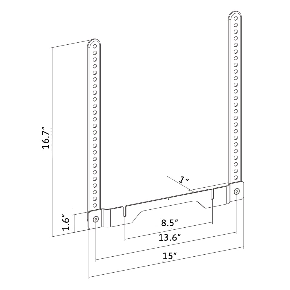 ynVISION.DESIGN TV Mount Bracket Compatible with Sonos Ray Soundbar - Mount Directly to Existing TV Mount (TV Mount Not Included)